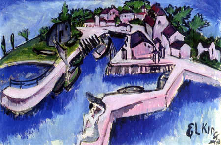Ernst Ludwig Kirchner - Puerto en Fehmarn