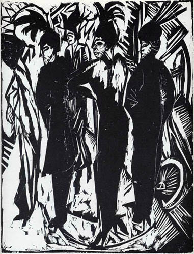 Ernst Ludwig Kirchner - The five Cocottes