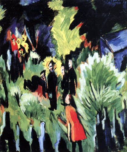 Ernst Ludwig Kirchner - Jardin Graef à Iéna