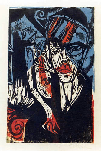 Ernst Ludwig Kirchner - Fights - Agonies of the Love
