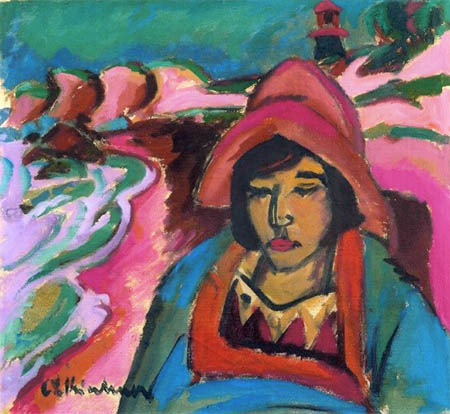Ernst Ludwig Kirchner - Mädchen im Südwester