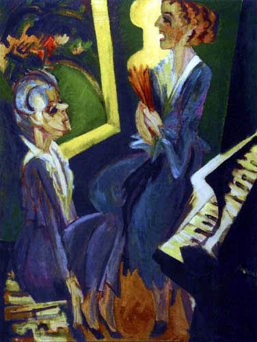 Ernst Ludwig Kirchner - Music Room II