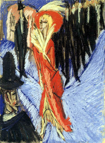 Ernst Ludwig Kirchner - Coqueta roja