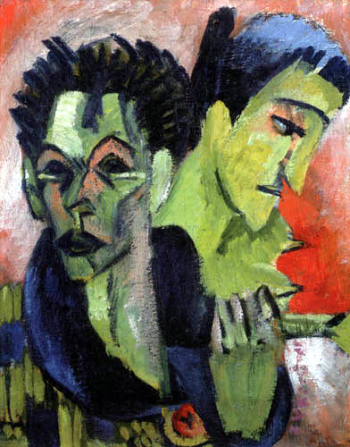 Ernst Ludwig Kirchner - Self portrait with Erna