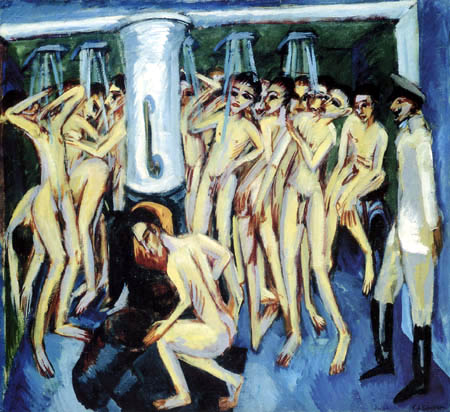 Ernst Ludwig Kirchner - The soldier bath
