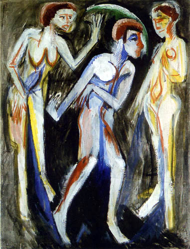 Ernst Ludwig Kirchner - Mujeres bailando