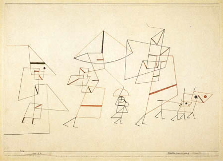 Paul Klee - Familienspaziergang Tempo II