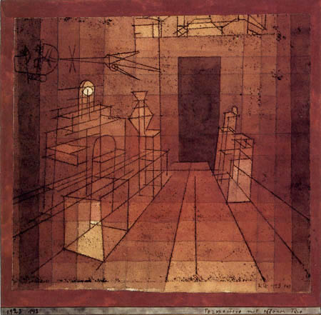 Paul Klee - Perspective mit offener Tür