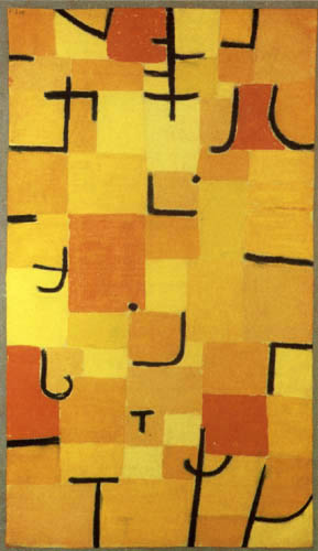 Paul Klee - Zeichen in Gelb
