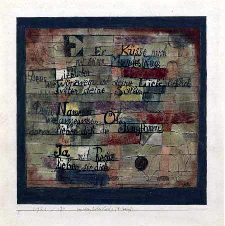 Paul Klee - Aus dem Hohelied II