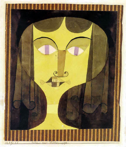Paul Klee - Retrato de una mujer con ojos violeta