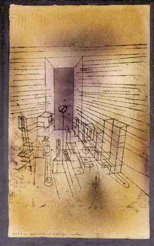 Paul Klee - Geisterzimmer mit der hohen Türe