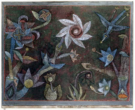 Paul Klee - Cross and Spiral Flowers