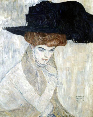 Gustav Klimt - The black hat