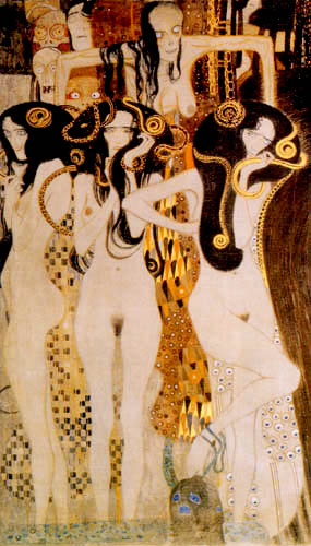 Gustav Klimt - The Frieze Beethoven, Detail