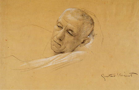 Gustav Klimt - Head of a man