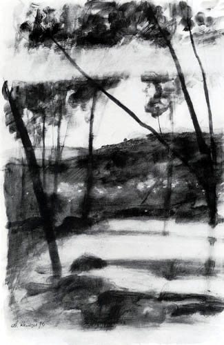 Max Klinger - Pond under trees