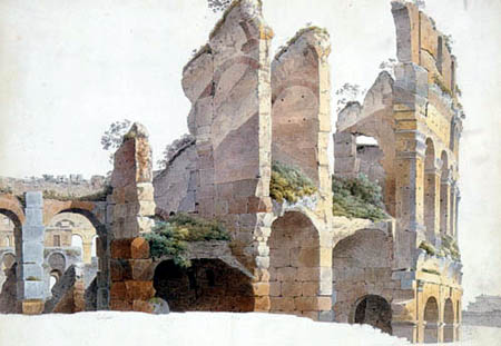 Josephus Augustus Knip - The ruin of the Colosseum of Rome