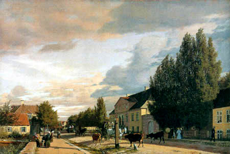Christen Købke - Straße in Østerbro
