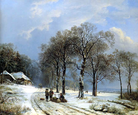 Barend Cornelis Koekkoek - Winter landscape