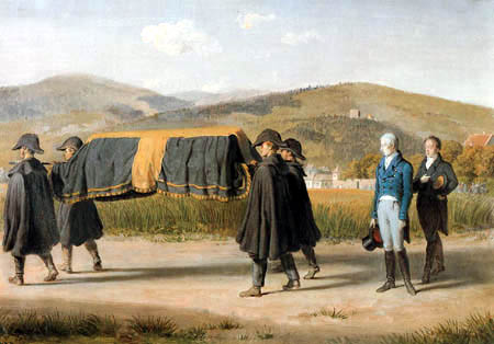Johann Peter Krafft - Kaiser Franz I. begleitet den Sarg eines Armen