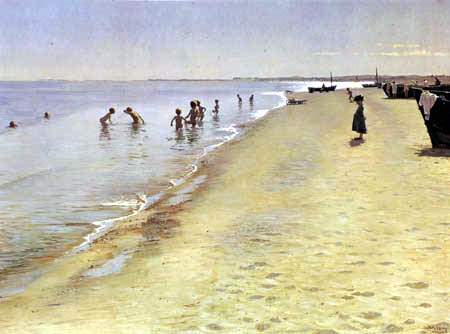 Peder Severin Krøyer - Summer day at the beach of Skagen
