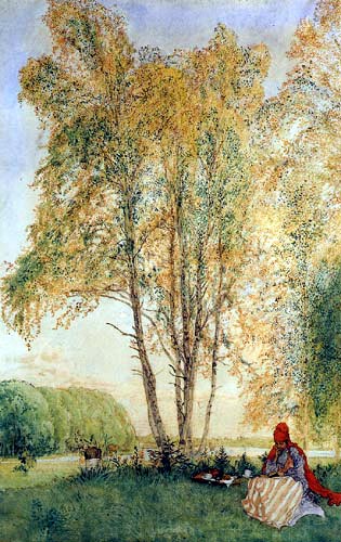 Carl Olof Larsson - Under the birch