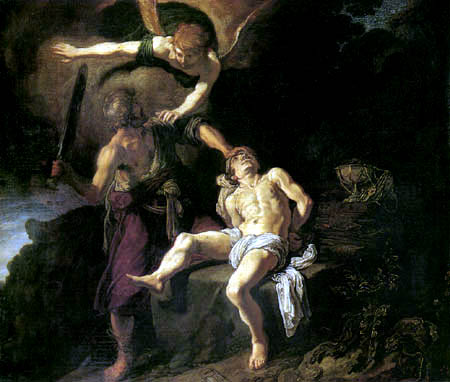 Pieter Lastmann - Abraham sacrifiant Isaac