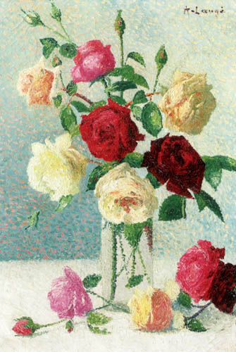 Achille Laugé - Vase de Roses