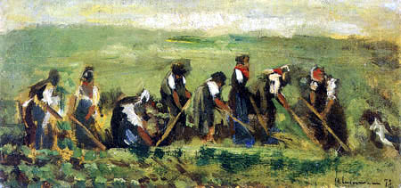 Max Liebermann - Workers in a field