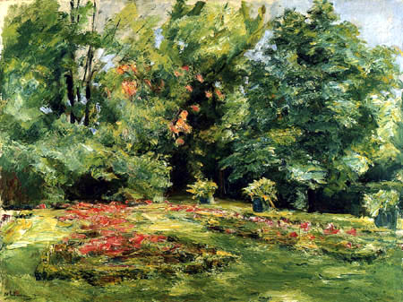 Max Liebermann - La terraza de la flor en el jardín, Wannsee