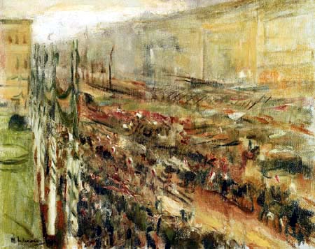 Max Liebermann - Entry of the troops on the Pariser Platz