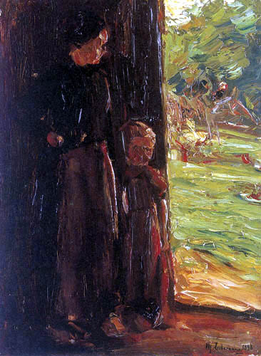 Max Liebermann - Paysanne avec l'enfant