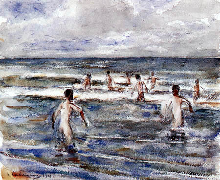 Max Liebermann - Bathing boys