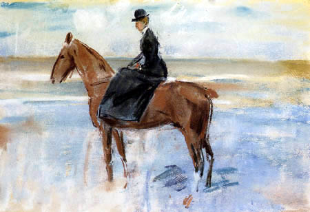 Max Liebermann - Horsewoman at the sea