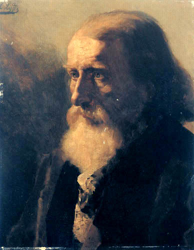 Ludwig von Löfftz - Portrait of a old man with beard