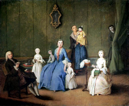 Pietro Longhi - Portrait of a family