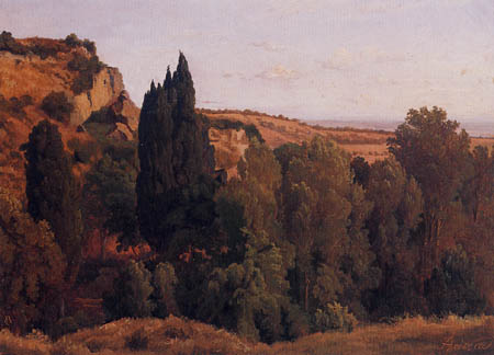 August Lucas - Landscape near Ariccia