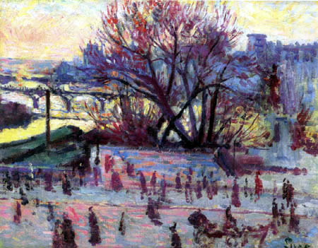 Maximilien Luce - View of the Seine from the studio of Pissarro