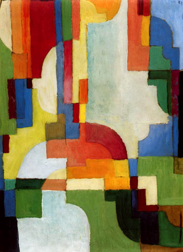 August Macke - Colored forms I