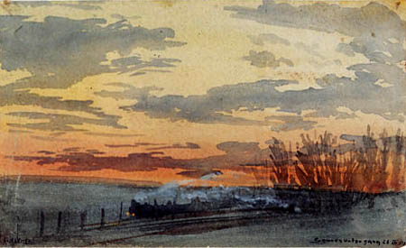 August Macke - Sonnenuntergang