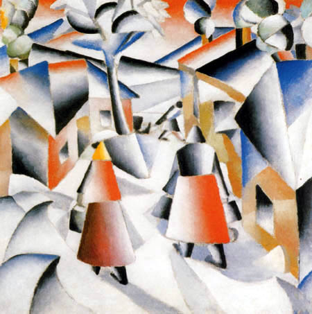 Kazimir Severinovich Malevich - Morning in the Village after the Snow Storm