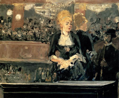 Edouard Manet - Bar in den Folies-Bergere, Studie