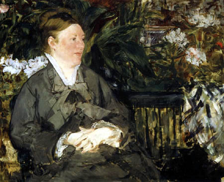 Edouard Manet - Madame Manet im Wintergarten