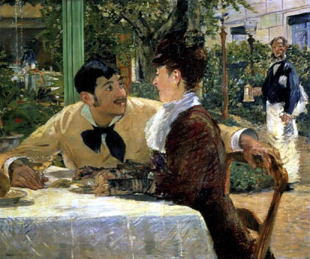 Edouard Manet - Pareja en el Père Lathuille