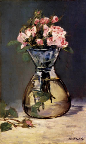 Edouard Manet - Rosen in einer Vase