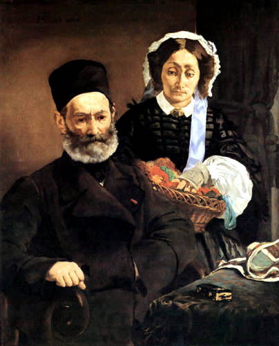 Edouard Manet - El matrimonio Auguste Manet