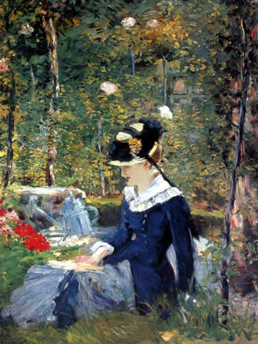 Edouard Manet - Junge Frau im Garten
