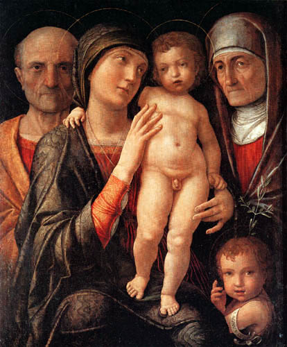 Andrea Mantegna - Heilige Familie mit dem Johannesknaben
