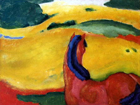 Franz Marc - Horse in a landscape